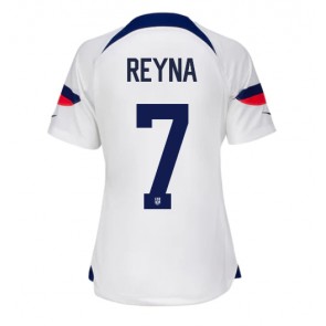 Förenta staterna Giovanni Reyna #7 Hemmatröja Kvinnor VM 2022 Kortärmad